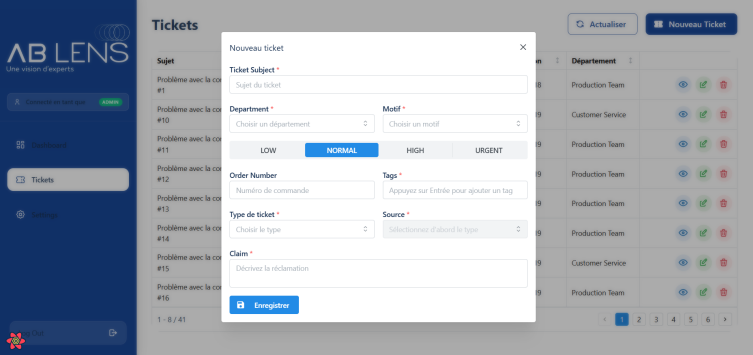 Ticketing Web App - ABLENS